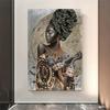 Abstract Figure Canvas Painting African Women Portrait Posters And Prints Wall Art for Living Room Home Decor Picture