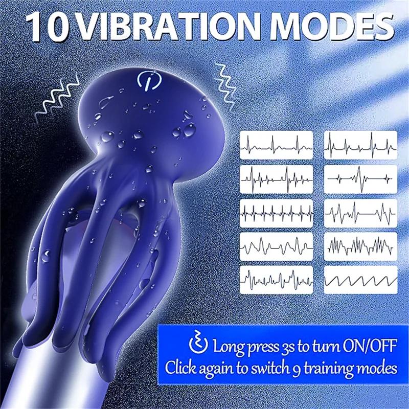 Sex Male Glan Masturbator Vibrator Penis Glan Testicle Massage Trainer Delay Ejaculation Silicone Sex Toys Adult Goods for Men