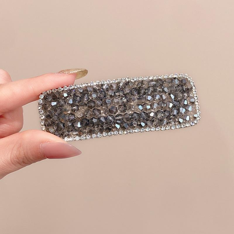 Fresh Rhinestone Crystal Sparkling Hair Clips, Bang Clips, Fashionable Side Clips, Bb Clips, Hair Accessories