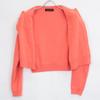 CABaN 39-02-34-02001 Orange Cotton x Cashmere Crew Neck Button Knit Cardigan tops XS OrangeUsed