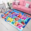 1PC Funny Monster Printed Alphabet Carpet Rugs for Living Room Bedroom Children's Room Decor Mat, Kids' Play Non-slip Mats Gifts