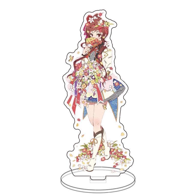 ZOMBIE LAND SAGA Two Sided Acrylic Stand Figures Model Plate Hoshikawa Lily Minamoto Sakura Standing Sign Desk Decor