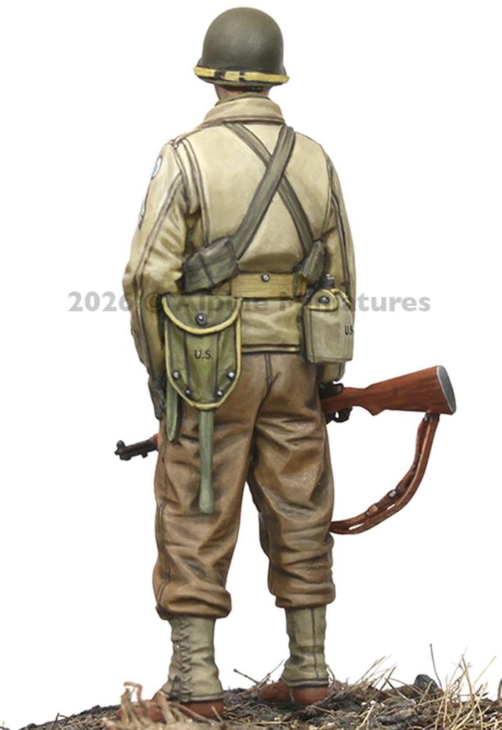 Alpine Miniatures WWII US Army 29th Infantry Division Infantry Set Resin Kit AM35335 1/35 (2 Figures)