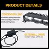 5D Lens High Low Beam LED Spotlights Grill Car Led Light Bar 12V-80V Auxiliary Fog Lights for Vehicles 4X4 Offroad Motorcycle