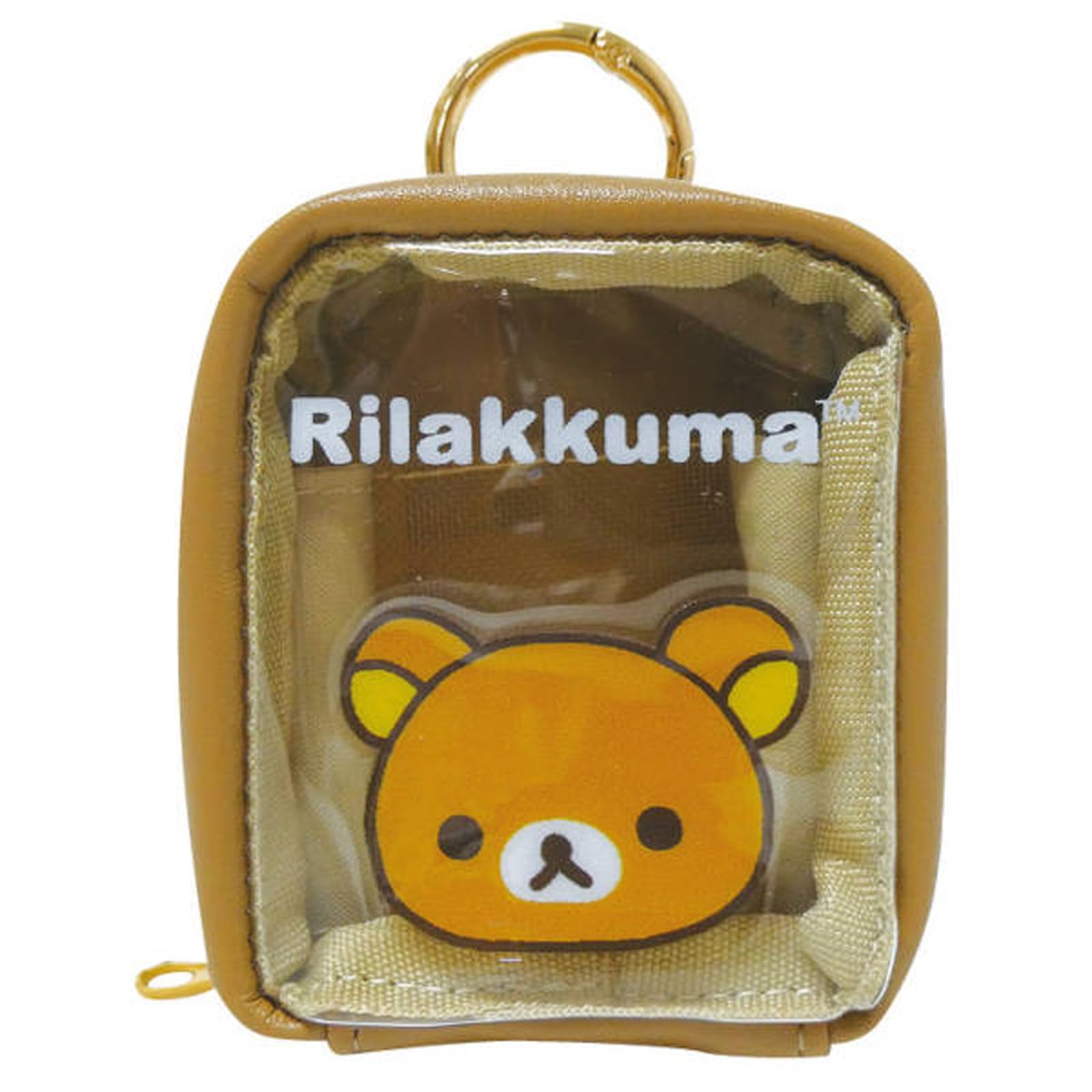 

K Company Rilakkuma Mini Pouch with Carabiner x W7 x CKMN1-RK H8.7 D4.7cm