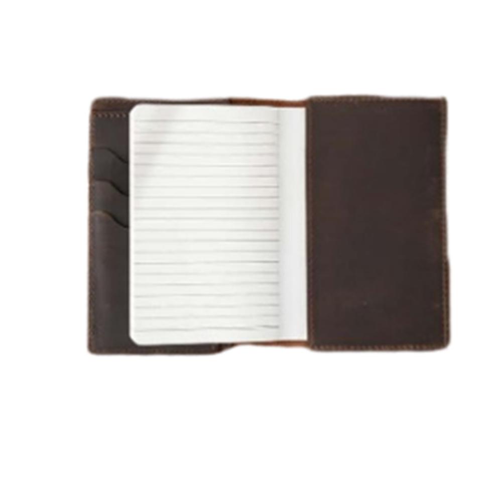 Crazy Horse Leather Genuine Leather Notebook Portable Leather Journal Cover  Professional Work кофейный