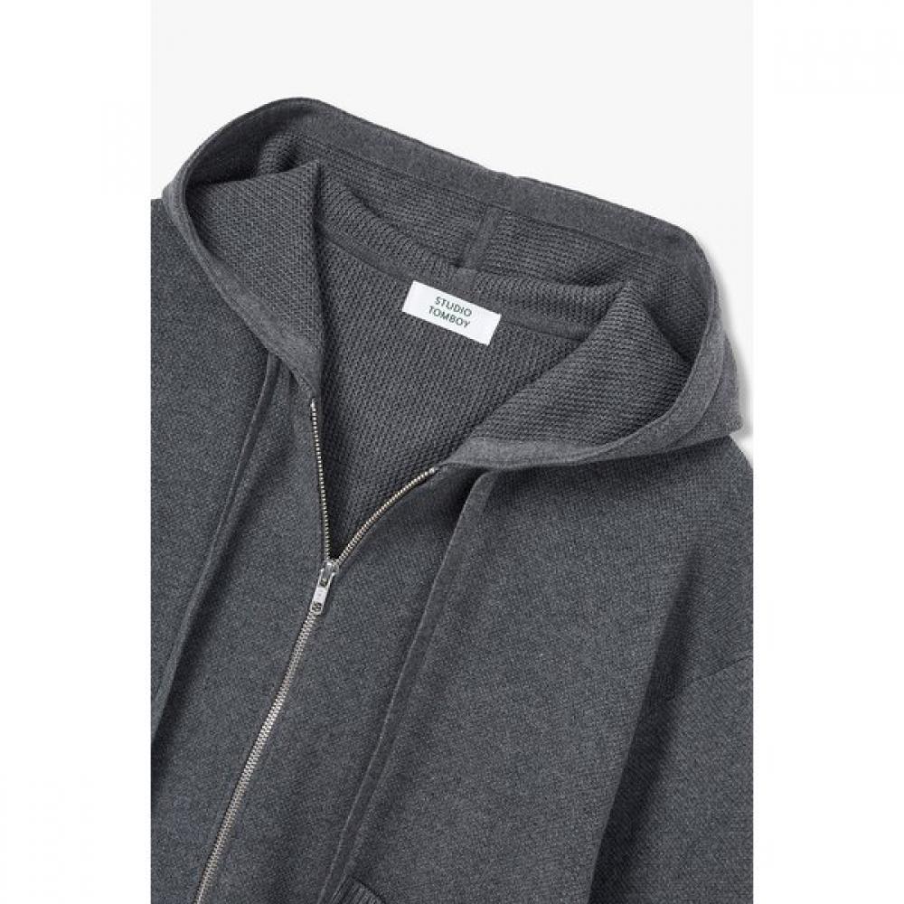 Studio Tomboy Pocket Point Hooded Zip Cardigan  9176351972ct 