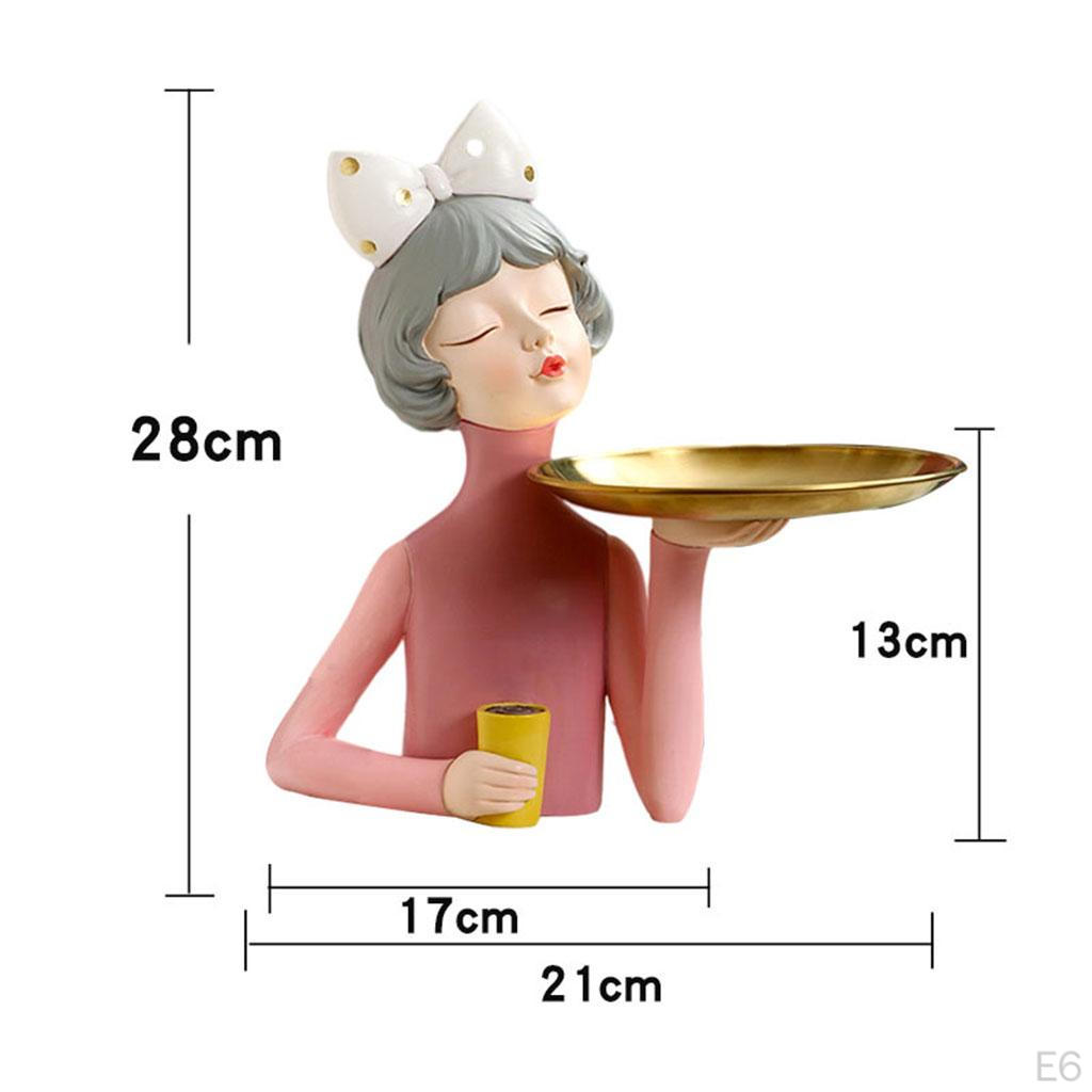 Sculpture Holding Storage Statue Desktop Decor for