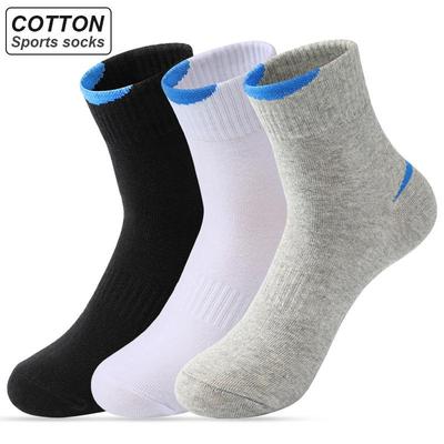 6 paia di calzini lunghi da uomo in cotone deodorante assorbente del sudore calzini sportivi di colore solido calzini maschili traspiranti casual di alta qualità