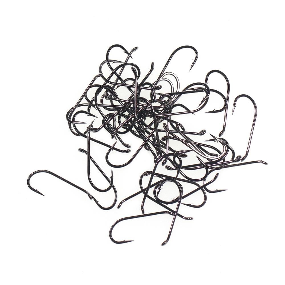 50PCS Standard Wet Nymph Fly Tying Hook Ultra Sharp Hooks for Wet Flies Copper John Fly Trout Fishing Lures #8-#18