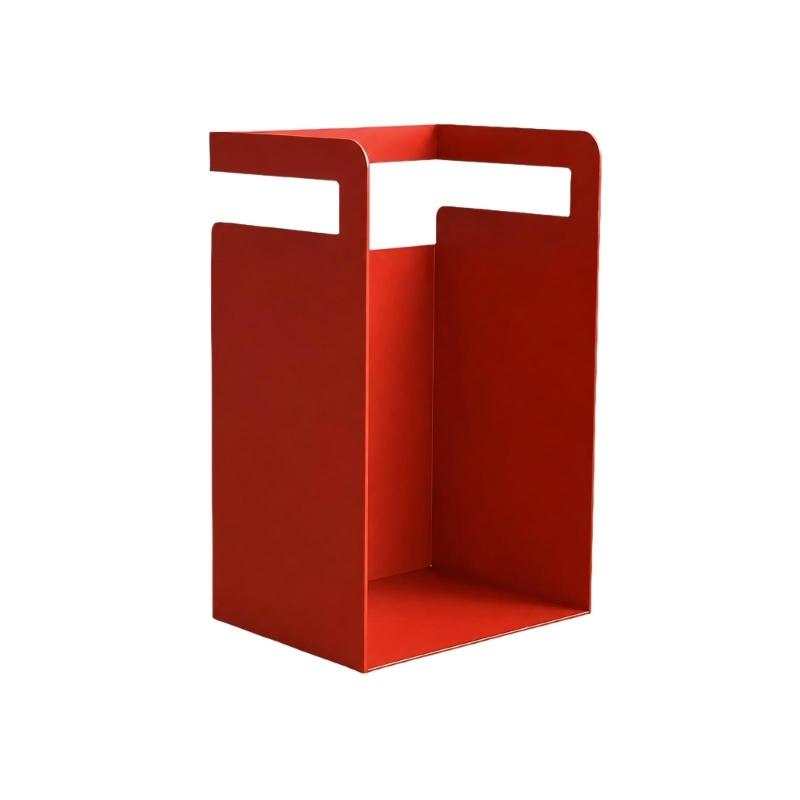 Hanging Iron Storage Rack for Beneath a Desk, Single-Level -Front Book Holder for Books and Notebooks, 1 Rack
