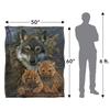 JQ Licensing Silky Wolf Supersoft Blanket