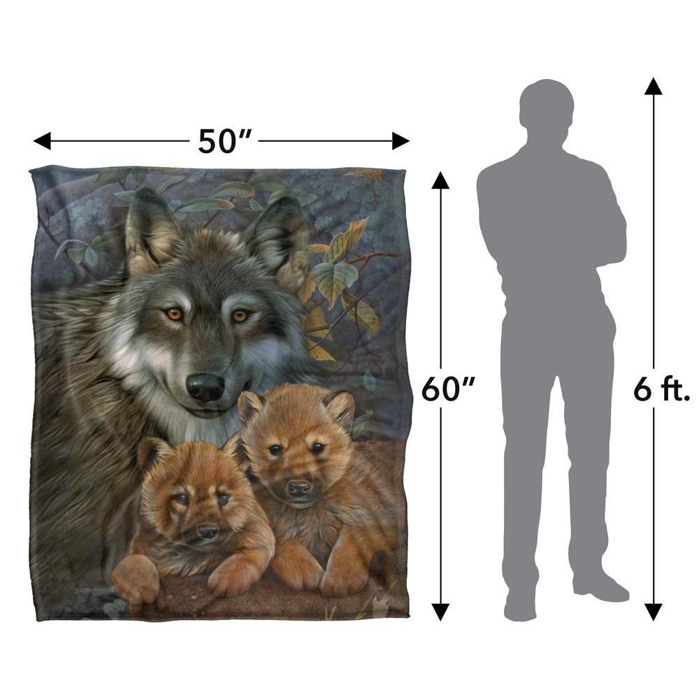 JQ Licensing Silky Wolf Supersoft Blanket