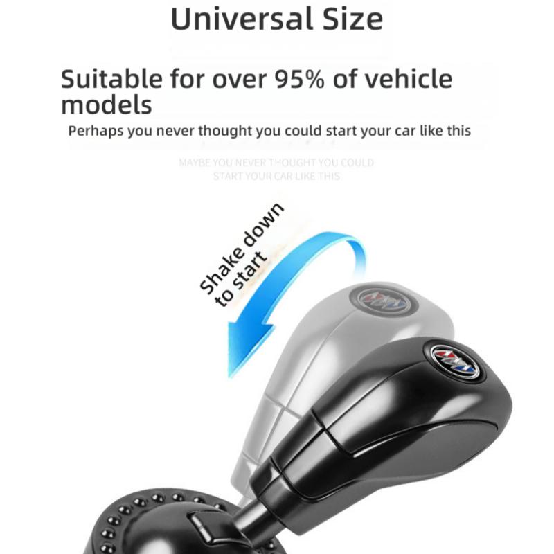 UrbanPulse Samochód Dźwignia Startu Jednym Dotknięciem Uruchomienie Silnika Samochodowego Przycisk Uruchomienia Silnika Metalowa Tekstura