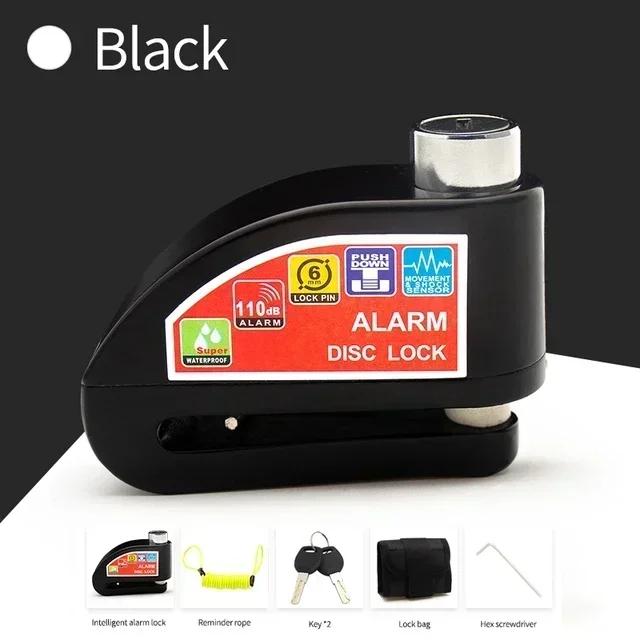 

Disc brake lock, anti-theft and theft prevention, motorcycle anti-theft alarm, electric scooter, bicycle lock, brake disc lock чёрный