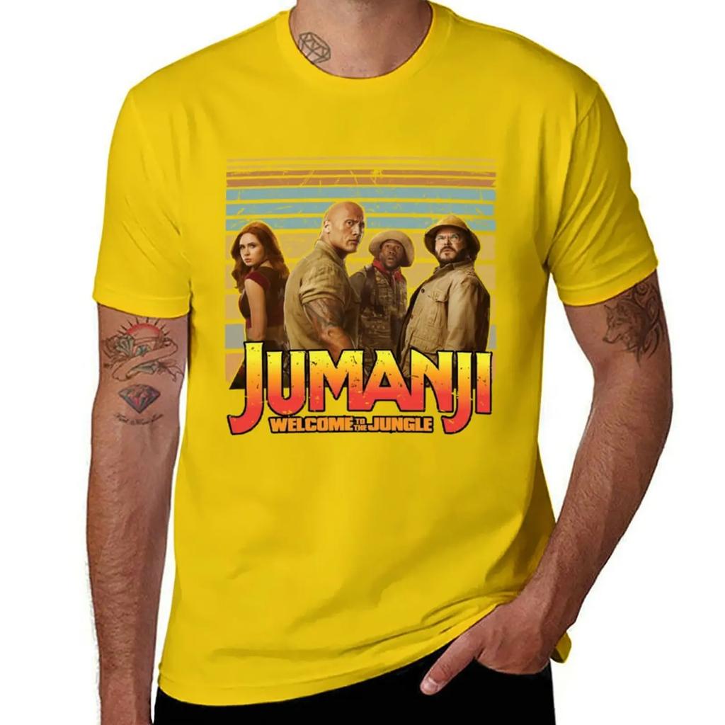 Jumanji T-Shirt Oversizeds for a Boy Anime Figures Vintage T Shirt Men