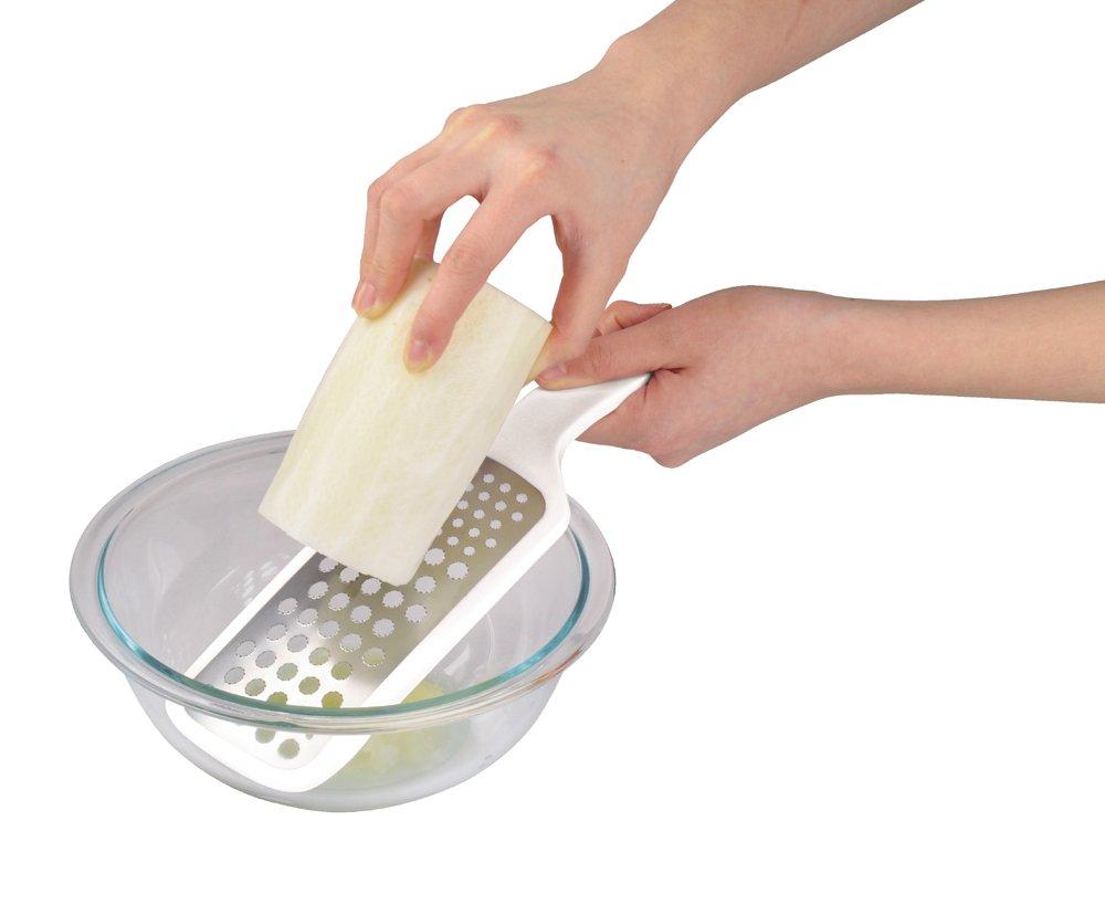 Pearl Metal Beloved Tools Etched Radish Grater (White) C-8397