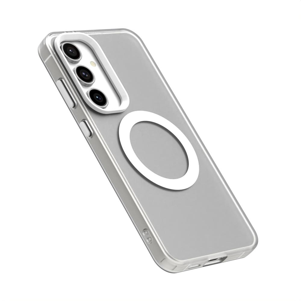 Candy Series For Samsung Galaxy S23 FE Magnetic Case PC+TPU+PET Anti-Drop Phone Cover