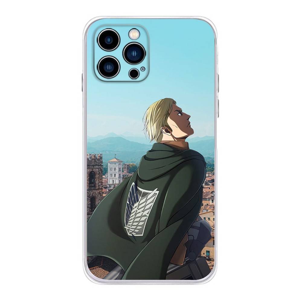 Anime E-Erwin S-Smiths Phone Case For iPhone 16,15,Pro,Max,14,Plus,13,12,11,E Mini Air,17,Pro Drop Protection Cover TPU