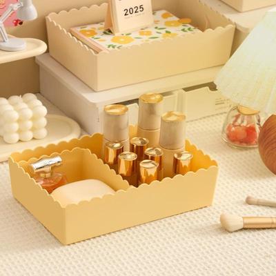 1 Stück Desktop Aufbewahrungsbox Kosmetik Organizer Kunststoff Aufbewahrungsbox Verschiedenes Snack Aufbewahrungskorb Badezimmer Küche Organisationsbox
