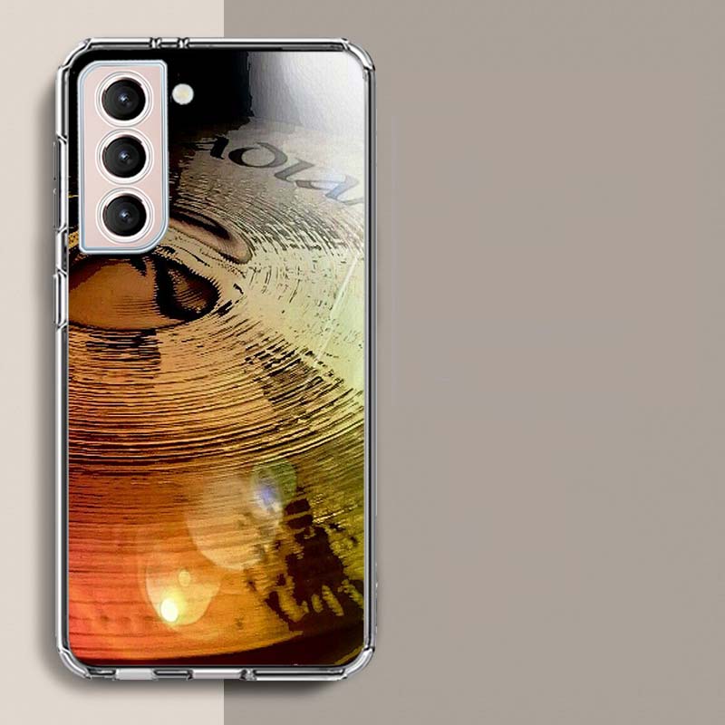 Musical Instrument Drum Rock Phone Case For Samsung Galaxy S25 Edge S24 S23 FE S21 S20 Plus S22 S26 Ultra Cover Clear Cases TPU