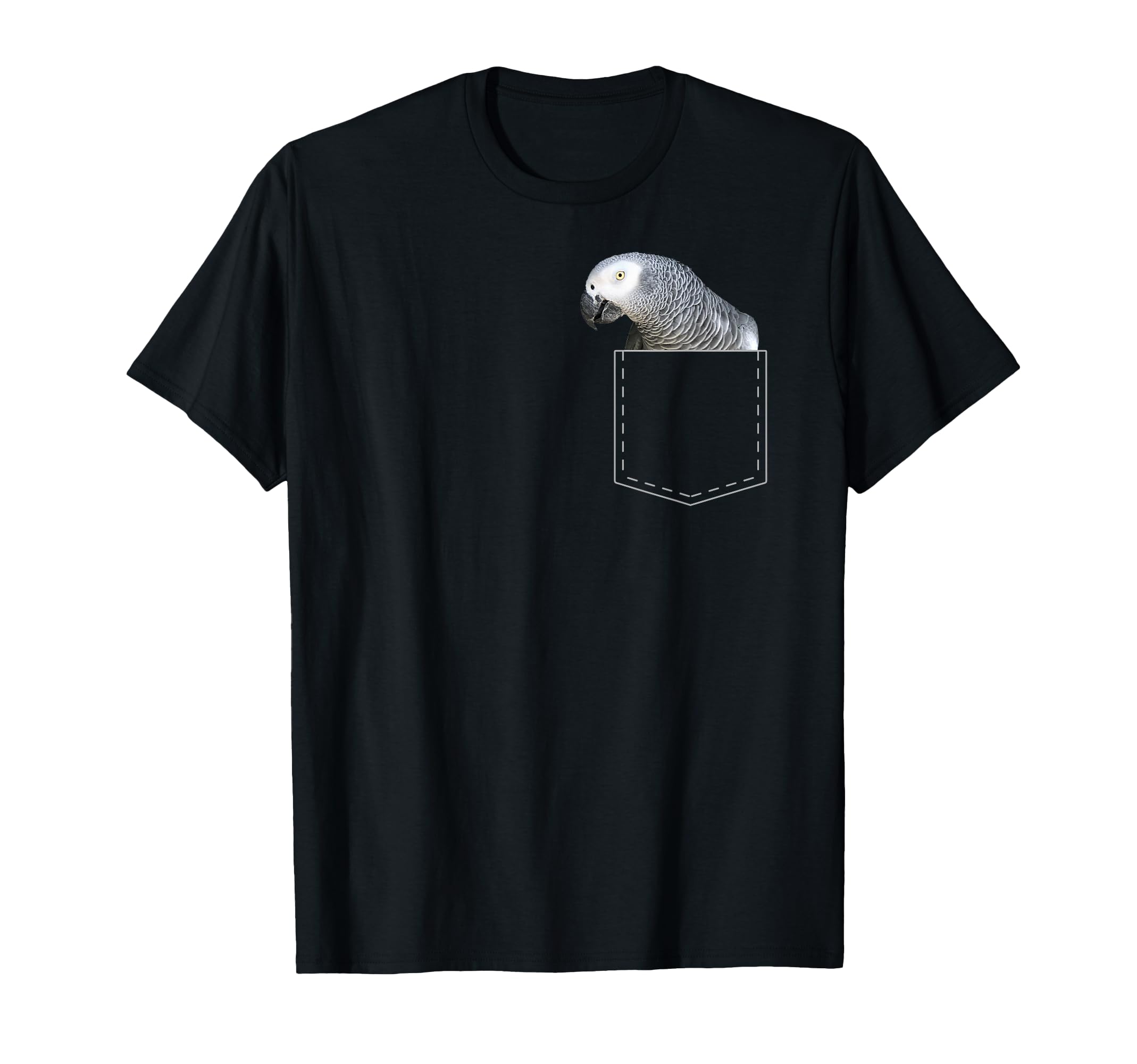 

African Gray Parrot African Gray Parrot T-shirt чорний
