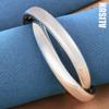 925 Sterling Silber Glattes Doppelring-Armband Modischer Hochzeitsschmuck