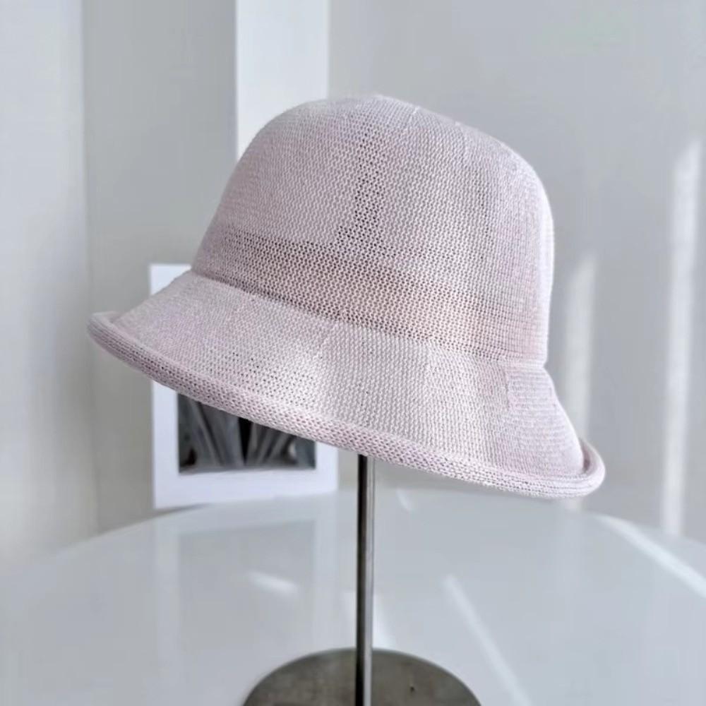 Thin Fisherman's Hats Knitted Sun Hat Fashion Women Bucket Hat Outdoor Beach Vacation Wear