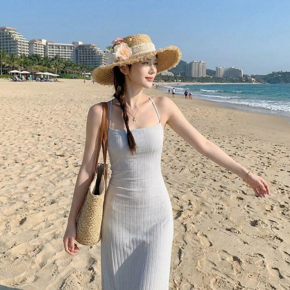 Wide Brim Lace Flower Straw Hat Boho Women's Sun Hats Fashion Beach Hat  Outdoor