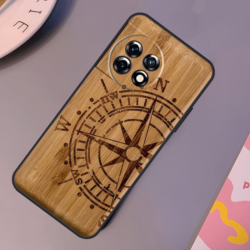 Bamboo Wood Pattern Skull Print Case For OnePlus 12 11 10 Pro 8T 9R 10T 10R 12R OnePlus Nord N10 N20 2 2T CE 3 Lite Cover
