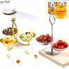 Stainless Steel Snack Platter 3-layer Fruit Plate Snack Bowl Dessert Plate Candy Bowl Pastry Plates Dried Fruit Platter Dish