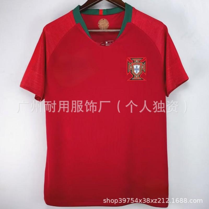 Retro Portugal Jerseys Commemorative Version No. 7 17 C Ronaldo Football Uniform Classic