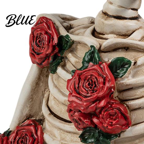 Premium Quality Home Accents Dark Romantic Ornaments Gothic Couple Resin Skull Model Unique Halloween Decoration High-end Texture Decorations & Prop