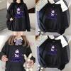 Felpa Kawaii Kuromi con Stampa Cartoon Grunge Gotica Punk per Moda Harajuku