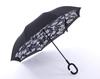 Folding Long Shank Double Layer Inverted Umbrella Windproof Reverse C-Hook Male Golf Umbrella Reverse Umbrellas For Car