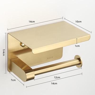 Cmaos Edelstahl Bohrloser Toilettenpapierhalter mit Haken