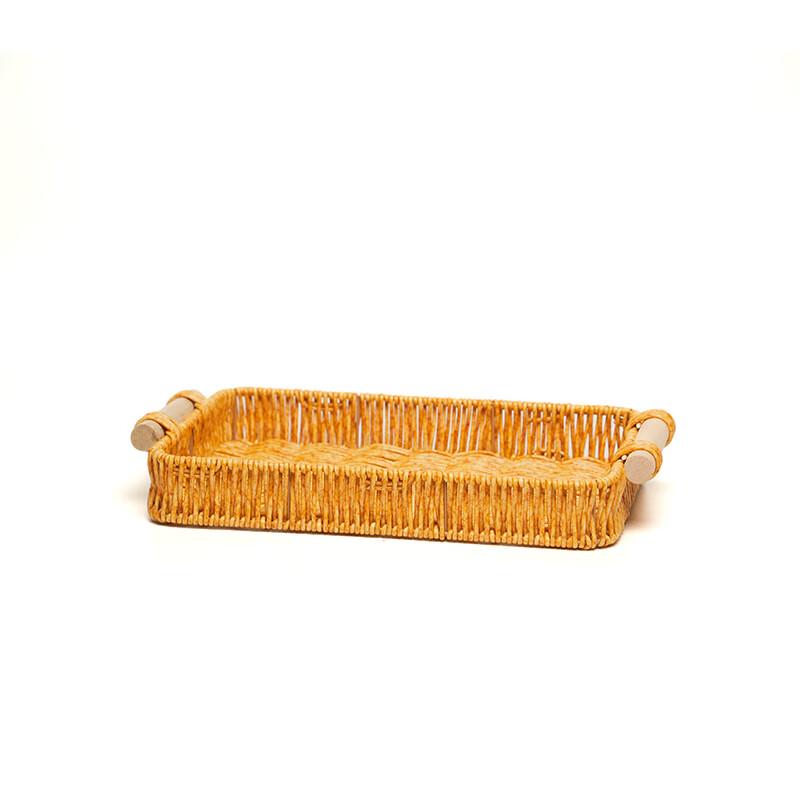 

Hand-Woven Imitation Rattan Storage Basket