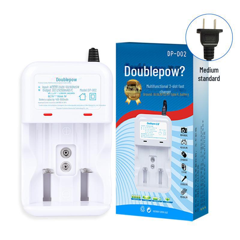 Универсальное зарядное устройство типа D для No. 1, нет. 2, нет. 5, нет. Аккумуляторные батареи напряжением 7 и 9 В. national standard plug