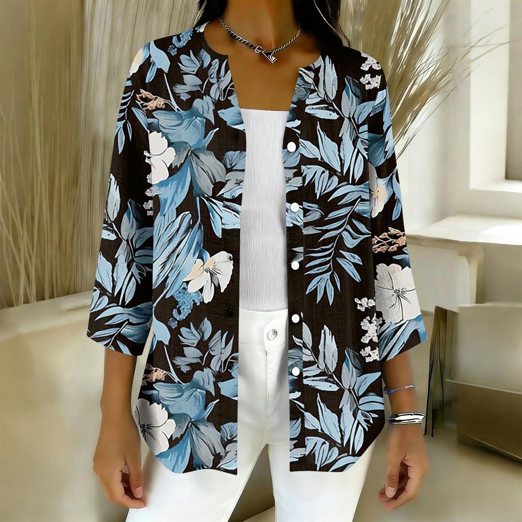 Women's 3/4 Sleeve Shirts Graphic Tees Shirts Casual Basic Tops Pullovers