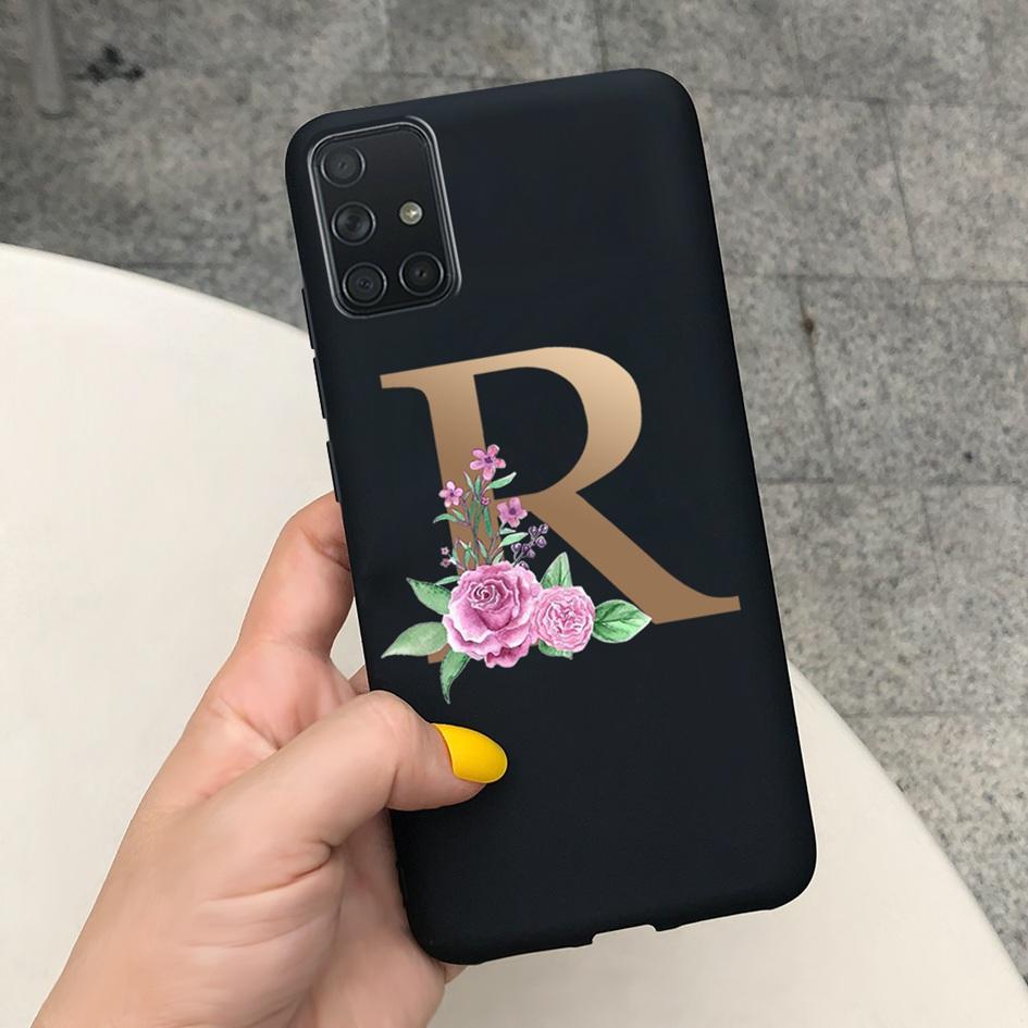 A51 Cute Letters Phone Case For Samsung Galaxy A51 Cover SM-A515F Slim Frosted Shield Matte Fundas For Samsung A51 A 51 5G Cases