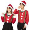 Clearstone Cosplay Julenisse Skjorte Unisex Rød