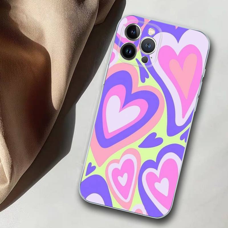 Мягкий силиконовый чехол для телефона с сердечком для iphone 14 13 12 11 Pro Mini XS MAX 8 7 6 Plus X XS XR