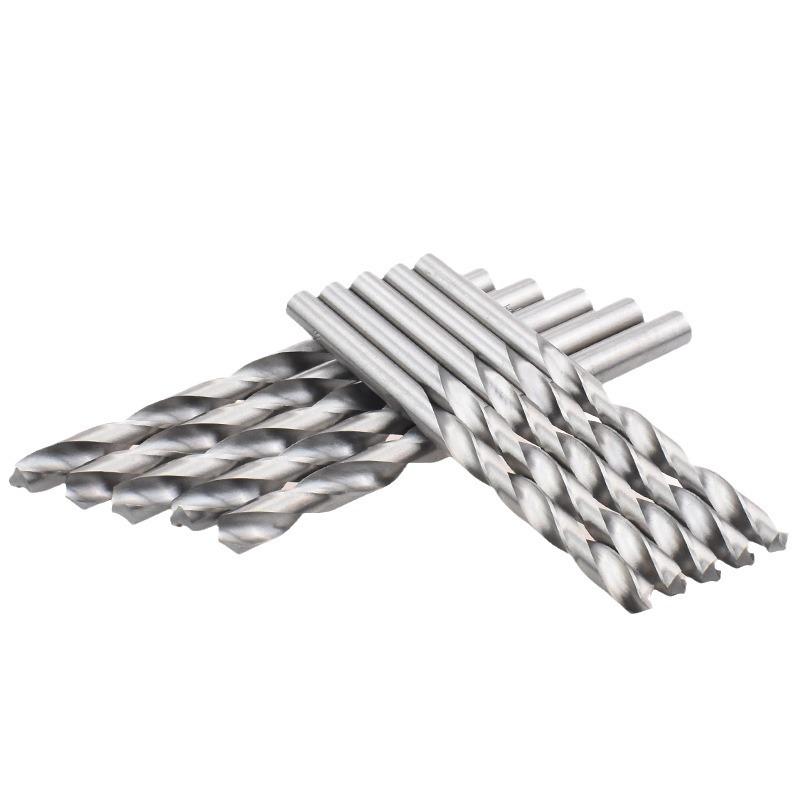 White High-Speed Steel Twist Drill Bit for Wood Carving, Straight Shank, 0.3–12.9mm
