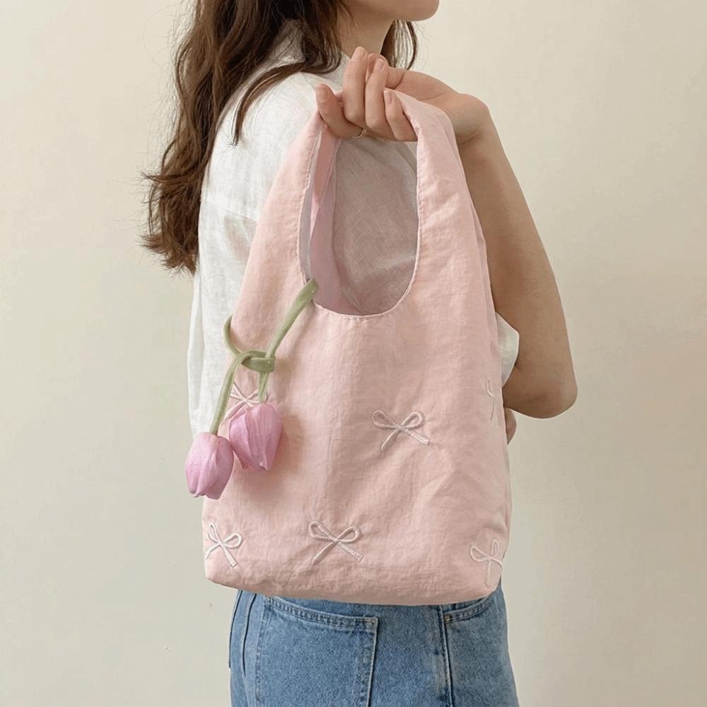 Chinese Style Flower Pendant Wrist Bag Cloth Gift Pouch Temperament Lunch Bag Lady