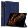 Mágneses TPU bőr toll foglalatú táblagépborító Samsung Galaxy Tab S9 Ultra 14,6 hüvelykes forgó, kihajtható állvány, három összecsukható, vékony, könnyű