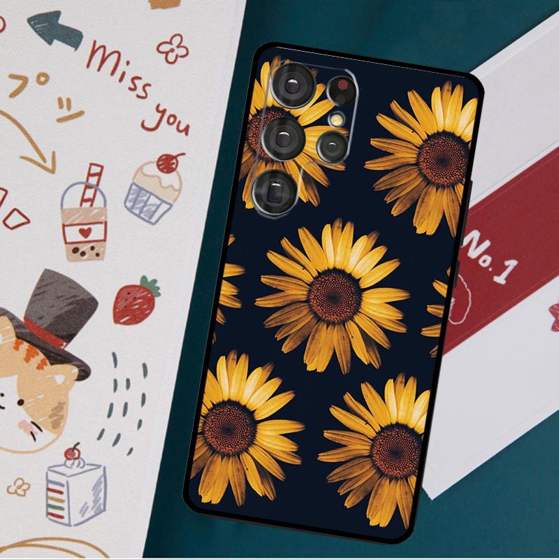 

Чехол Sunflower для Samsung Galaxy S23 S22 Ultra S21 S20 FE S9 S10 S22 Plus Note 20 Note 10 Plus Cover Galaxy S9 Plus