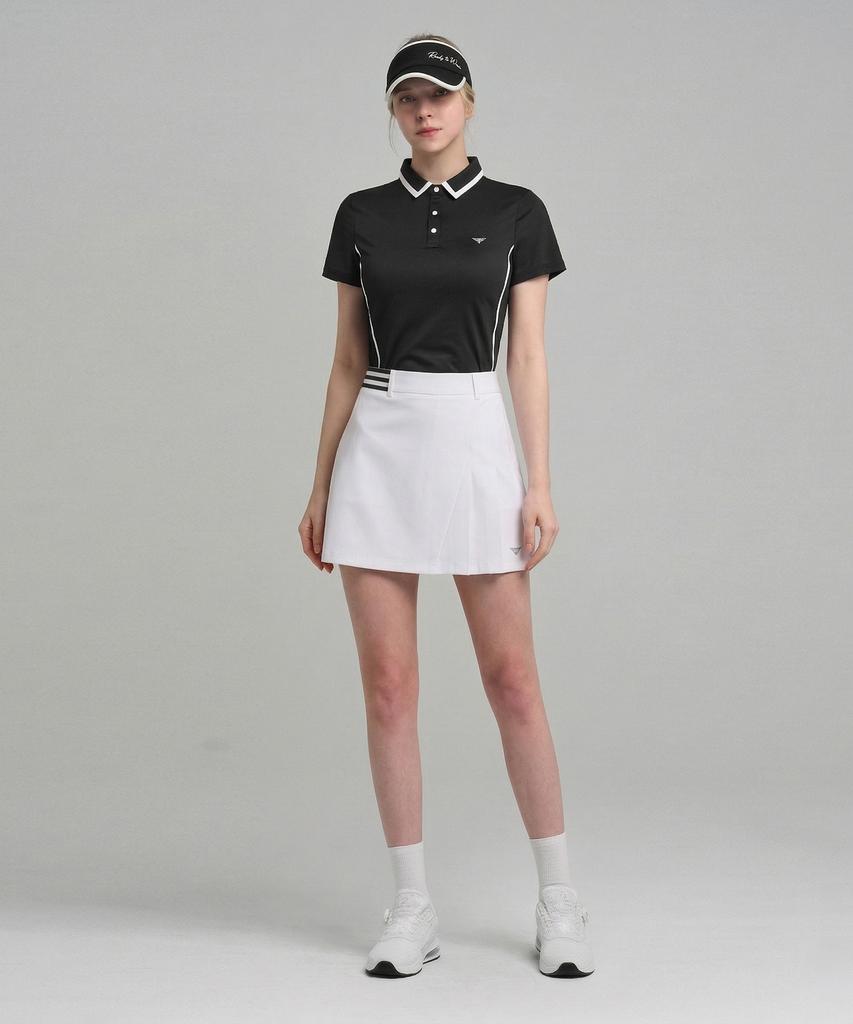 DOWNBLOW Women'S Golf Wear Half Pleated Culotte Skirt Dbc 1919W