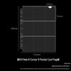 Light & Night 4-Pocket Card Album: Fits 6-Inch Polaroid & A4 Cards, High-Transparency Pages
