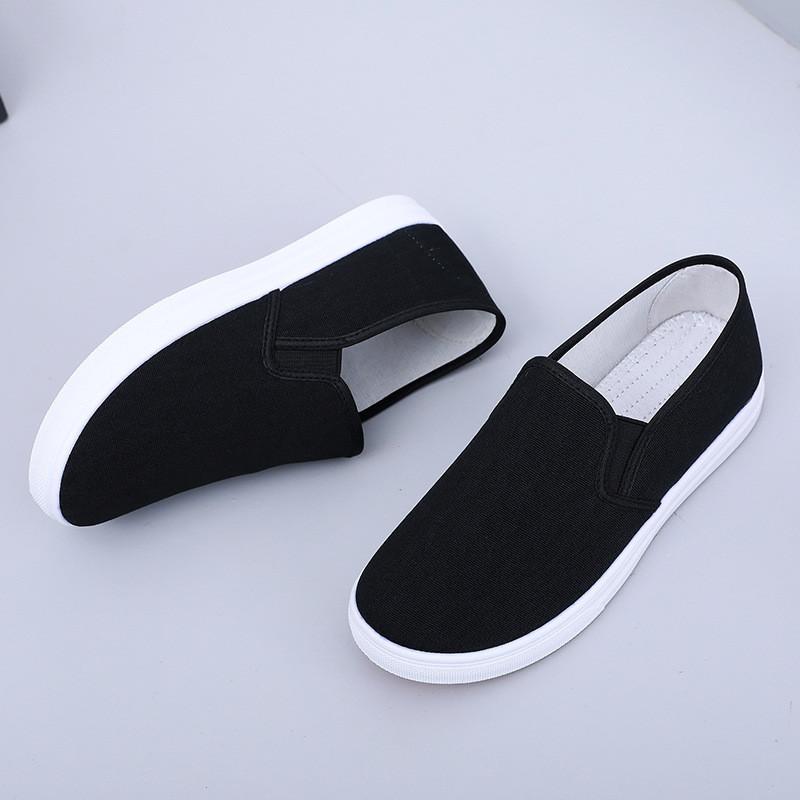 Nurse Shoes, White Cloth Shoes, Comfortable and Versatile for Men and Women, Non-slip and Breathable Little White Shoes, One Pedal, Old Beijing Work C