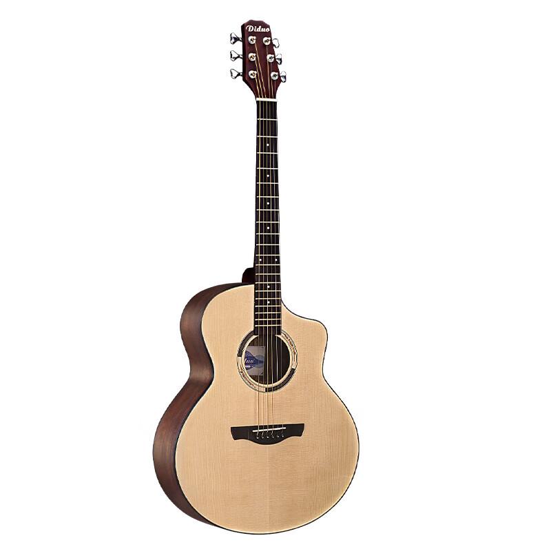 Milá 41palcová lidová akustická kytara se smrkovým masivním vrškem